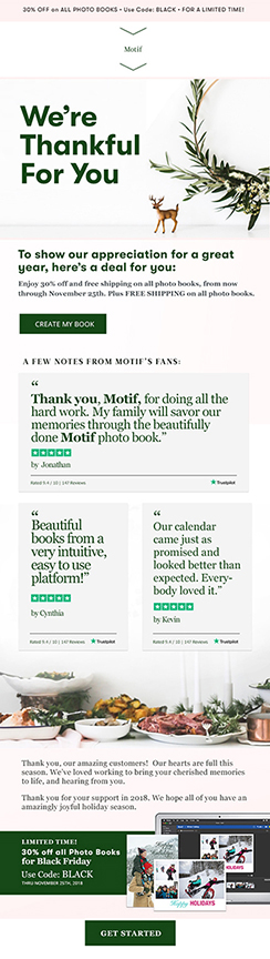 Email Design and Code desktop view